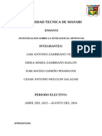 ENSAYO Inteligencia Artificial, TRABAJO GRUPAL