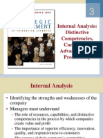 Internal Analysis: Distinctive Competencies, Competitive Advantage, and Profitability