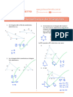 Semelhança de Triângulos-Exercícios