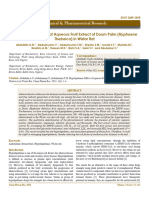 Hypolipidemic Effect of Aqueous Fruit Extract of Doum Palm (Hyphaene Thebaica) in Wistar Rat