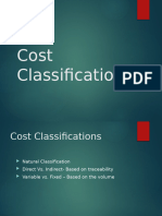 Cost Classification Naturaland Traceability