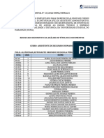 RESULTADO DEFINITIVO ANAL. TIT. DOC RECURSOS HUMANOS EDITAL No 13.2022 1