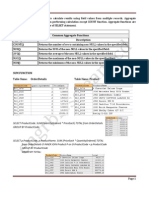 Aggregate Functions