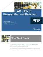 SAP IM Vs WM, How To Choose Use and Optimize