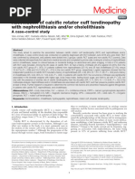 Association of Calcific Rotator Cuff Tendinopathy