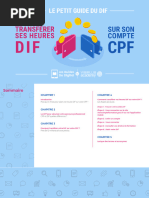 Guide Transfert DIF CPF