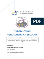 Producción Agroecológica Escolar