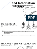 MIL Q1 Lesson 2 Intro To Media and Information Literacy