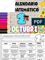 2° Calendario Matemático 24-25 OCTUBRE