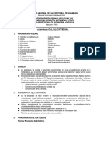 Silabo - MA-281 - Calculo Integral