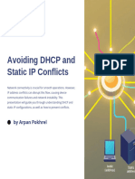 DHCP and Static IP Conflicts