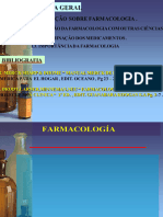 1 Introdução À Farmacologia