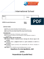 Equations of A Line