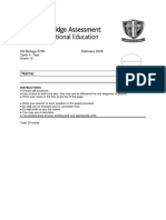 Gr12B - AS Biology Test