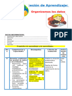 1° Sesión Día 3 Mat Organizamos Los Datos