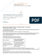 CBSE Class 12 Biology Chapter 12 Ecosystem Important Questions 2024-25