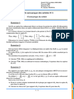 TD de Mécanique Des Solides N 2: (Cinématique Du Solide)