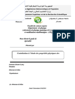 Thèse - Contribution À L'étude Des Propriétés Physiques Des Composés de Type Zintl+++