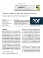 Thermoelectric Properties of P-Type Yb-Filled Skutterudite YbxFeyCo4-y Sb12 2011