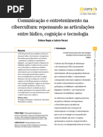 2 - Comunicação e Entretenimento Na Cibercultura, Repensando o Lúdico