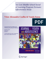 12 Journal of Youth and Adolescence Two Program Formats For Low Middle School