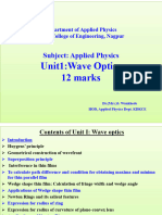 SPW Notes Unit I Wave Optics