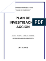 Plan de Investigación Acción..