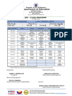 Template For Classs Program Grade 9 and 10 SY 24 25