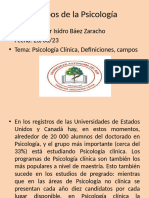 Psicologia Clinica. Campo I