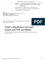 Create A Registration and Login System With PHP and MySQL