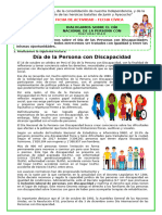 Ficha-Fecha Cívica-16 de Octubre Día Nacional de La Persona Con Discapacidad