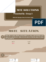 GROUP 3 MTE Solutions