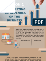 Forecasting The Revenues of The Business 1