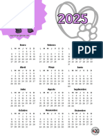 Calendario 2025 Perrito Gafas