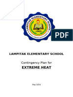 Extreme Heat Contingency Plan - Lampitak Elementary School