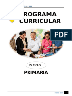 Programa Curricular - Iv Ciclo (3°, 4°) - 2019