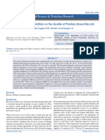 Effect of Soybean Addition On The Quality of Plantain-Based Biscuits