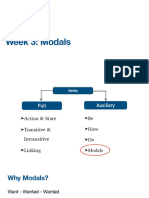 Week 3. Modals