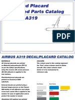 Placards and Markings A319