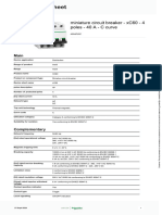 Schneider Electric - Miniature Circuit Breaker Acti 9 XC60 MCBs - A9N4P40C