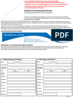 Application For Planning Permission: Town and Country Planning Act 1990 (As Amended)