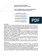 Modelo Hidráulico Unidimensional para Determinar Zonas de Inundación en Ríos de Montaña