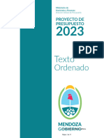 Mensaje Presupuesto 2023