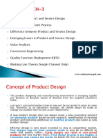 CH 3 Product and Service Design