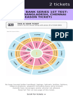 Idfc First Bank Series 1St Test: India Vs Bangladesh, Chennai (Season Ticket)