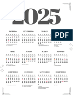 Calendário de 2025