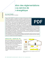 La Mobilisation Des Réglementations Thermiques Au Service de La Transition Énergétique