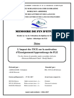 L'Impact Des TICE Sur La Motivation