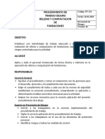 Procedimiento de Relleno y Compactacion de Funcionamiento