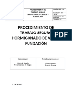 Procedimiento Hormigonado de Viga Aprobado